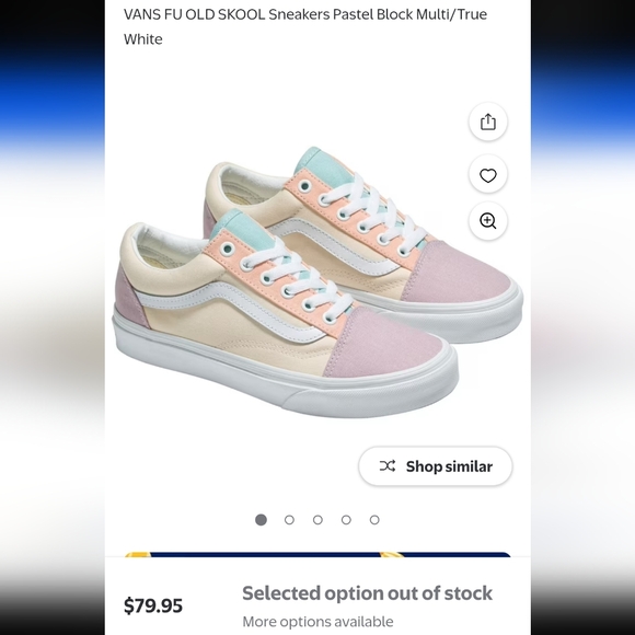 Vans FU Old School Pastel Colorblock, 5.5 - Picture 2 of 14